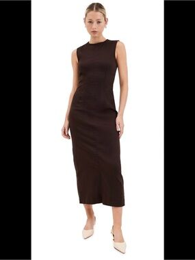Reformation Brown Sleeveless Maxi Dress
